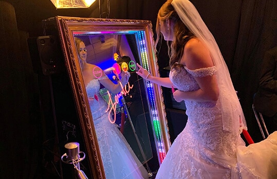 Espejo para celebración boda en Punta Cana